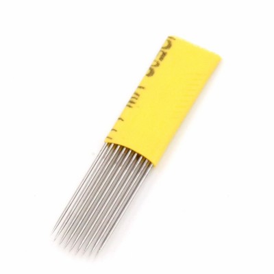 Best Price Double Row Yellow Shading Microblading Blades For microblad Eyebrow Manual Pen