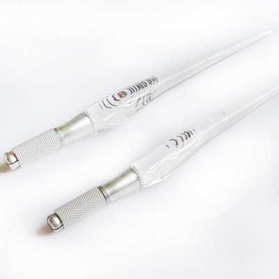 Disposable Manual Microblading  Pen Transparent Eyebrow Pen Tool For Permanent Makeup